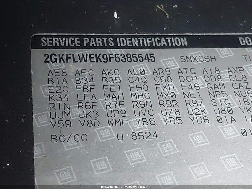 2GKFLWEK9F6385545 2015 GMC TERRAIN photo no. 9
