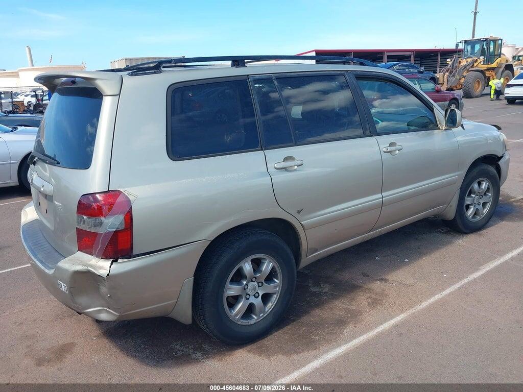 JTEGD21A450107657 2005 TOYOTA HIGHLANDER photo no. 4