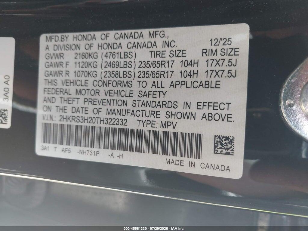 2HKRS3H20TH322332 2026 HONDA CR-V photo no. 9