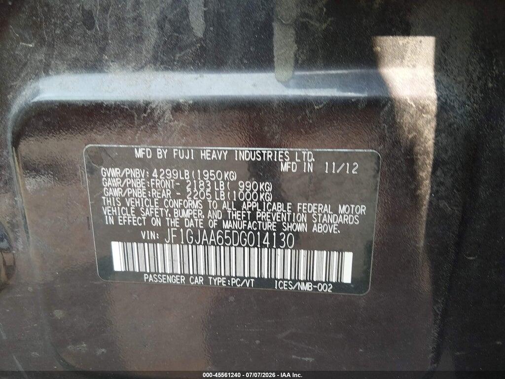 JF1GJAA65DG014130 2013 SUBARU IMPREZA photo no. 9