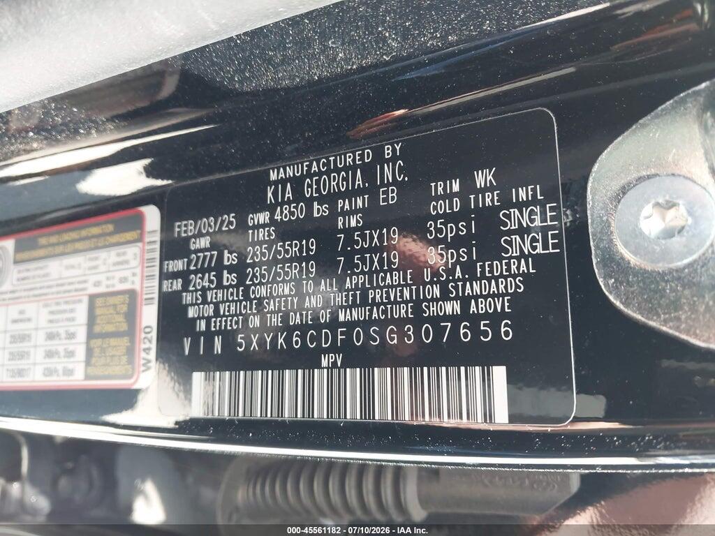 5XYK6CDF0SG307656 2025 KIA SPORTAGE photo no. 9
