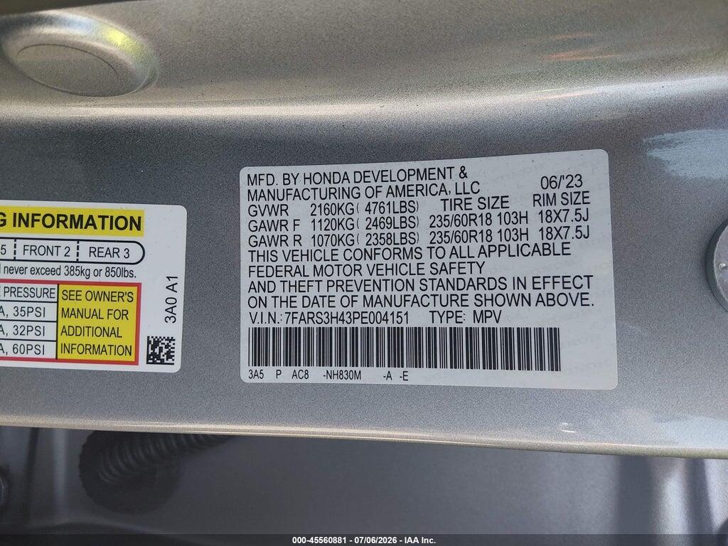 7FARS3H43PE004151 2023 HONDA CR-V photo no. 9