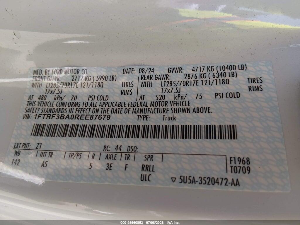 1FTRF3BA0REE87679 2024 FORD F-350 photo no. 9