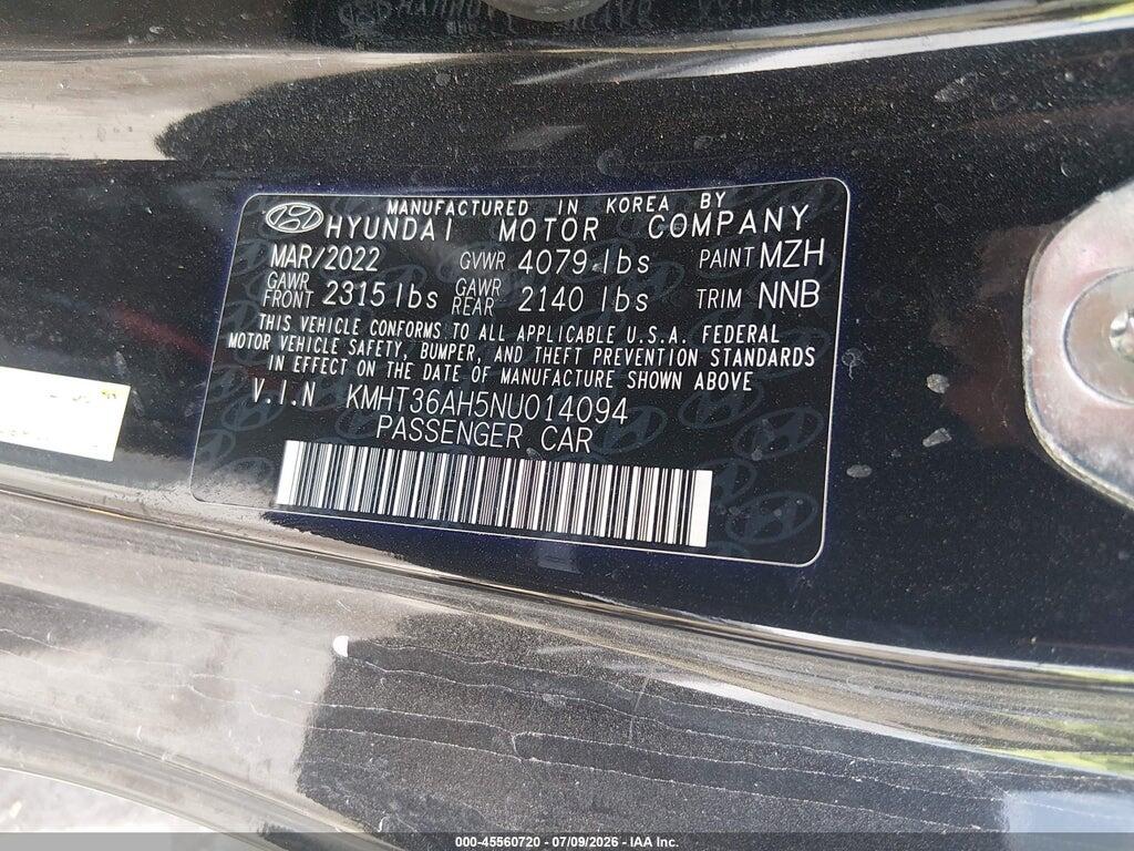 KMHT36AH5NU014094 2022 HYUNDAI VELOSTER N photo no. 9