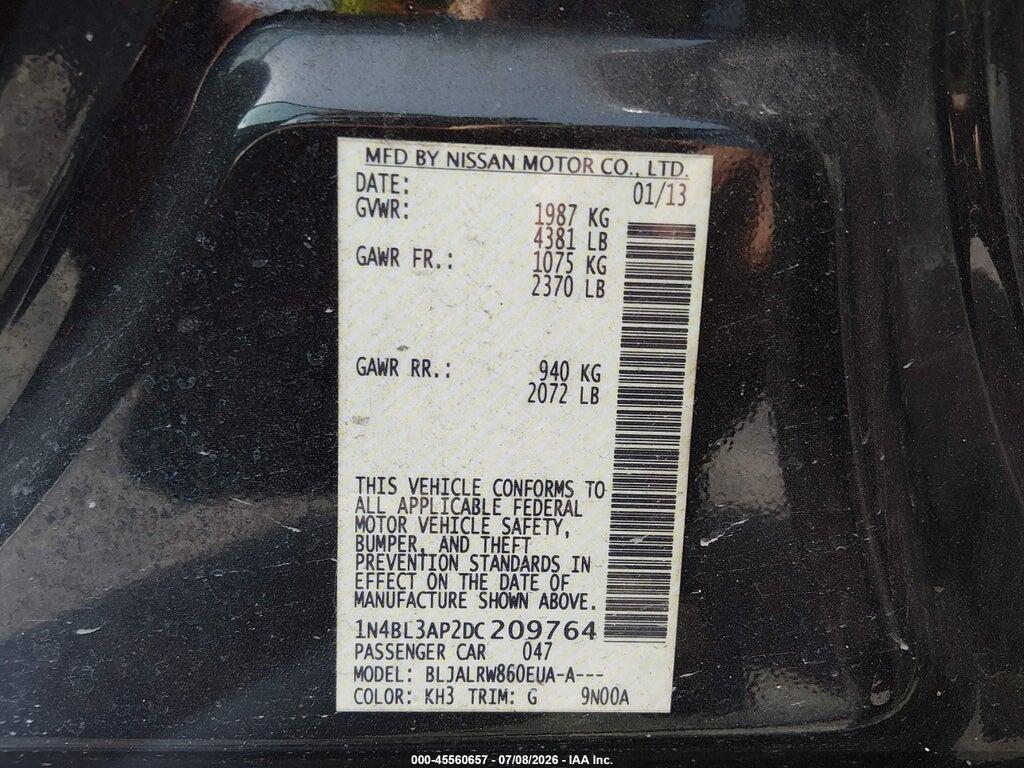 1N4BL3AP2DC209764 2013 NISSAN ALTIMA photo no. 9