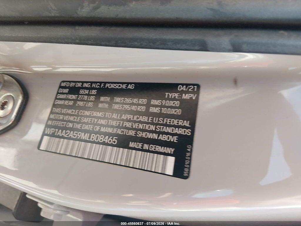 WP1AA2A59MLB08465 2021 PORSCHE MACAN photo no. 9