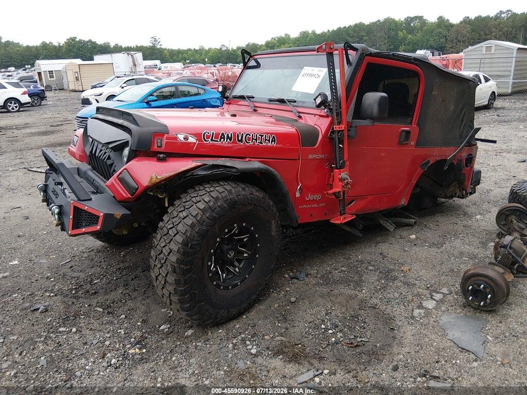 1J4FA49S43P321712 2003 JEEP WRANGLER photo no. 2
