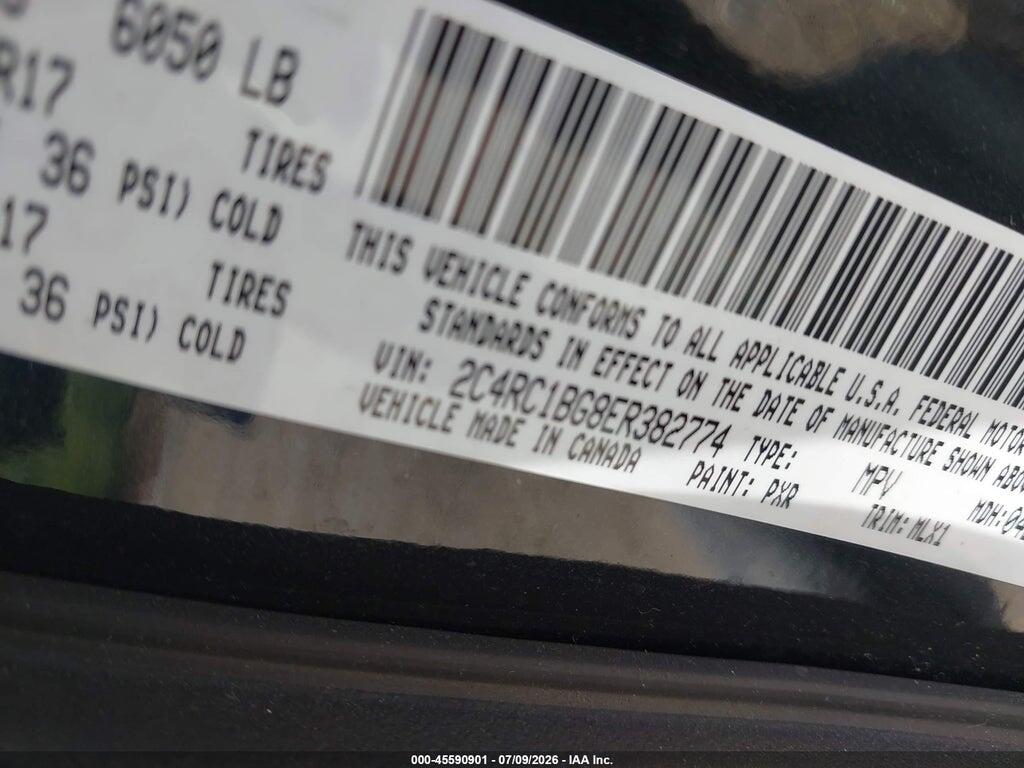 2C4RC1BG8ER382774 2014 CHRYSLER TOWN & COUNTRY photo no. 9