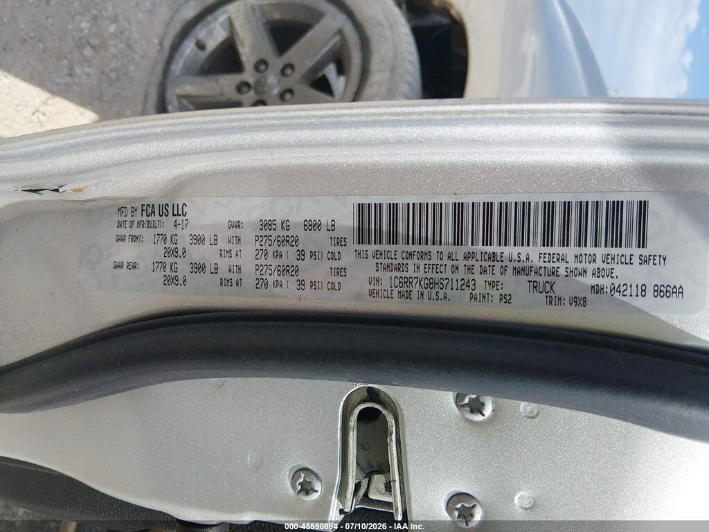 1C6RR7FTXGS165437 2016 RAM 1500 photo no. 9