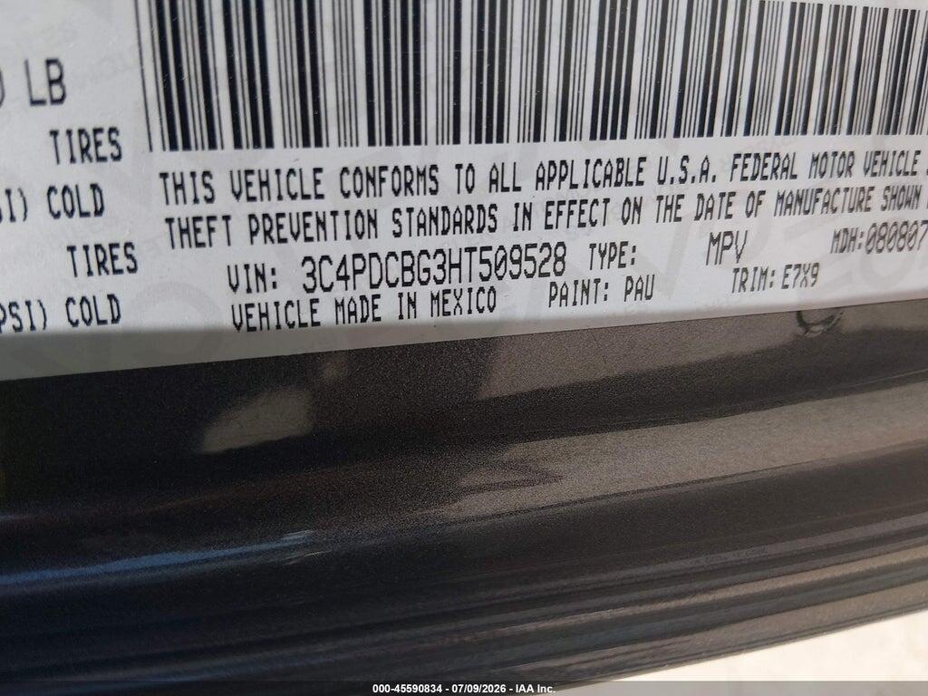 3C4PDCBG3HT509528 2017 DODGE JOURNEY photo no. 9