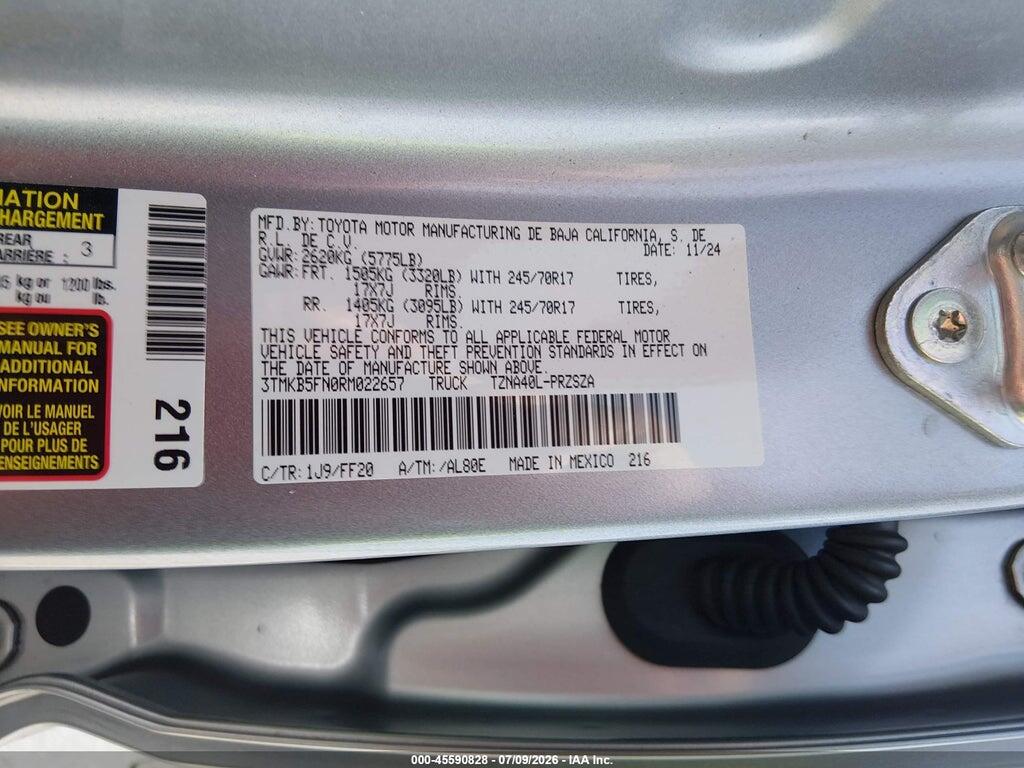 3TMKB5FN0RM022657 2024 TOYOTA TACOMA photo no. 9