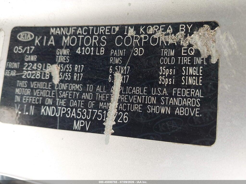 KNDJP3A53J7519726 2018 KIA SOUL photo no. 9