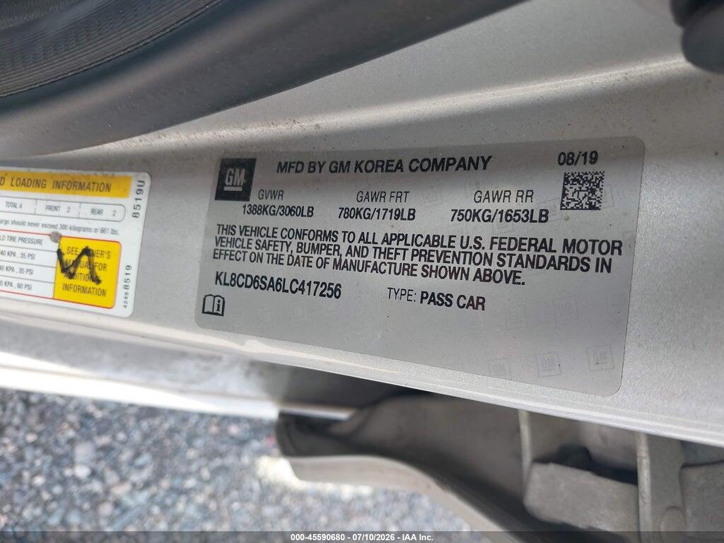 KL8CD6SA6LC417256 2020 CHEVROLET SPARK photo no. 9