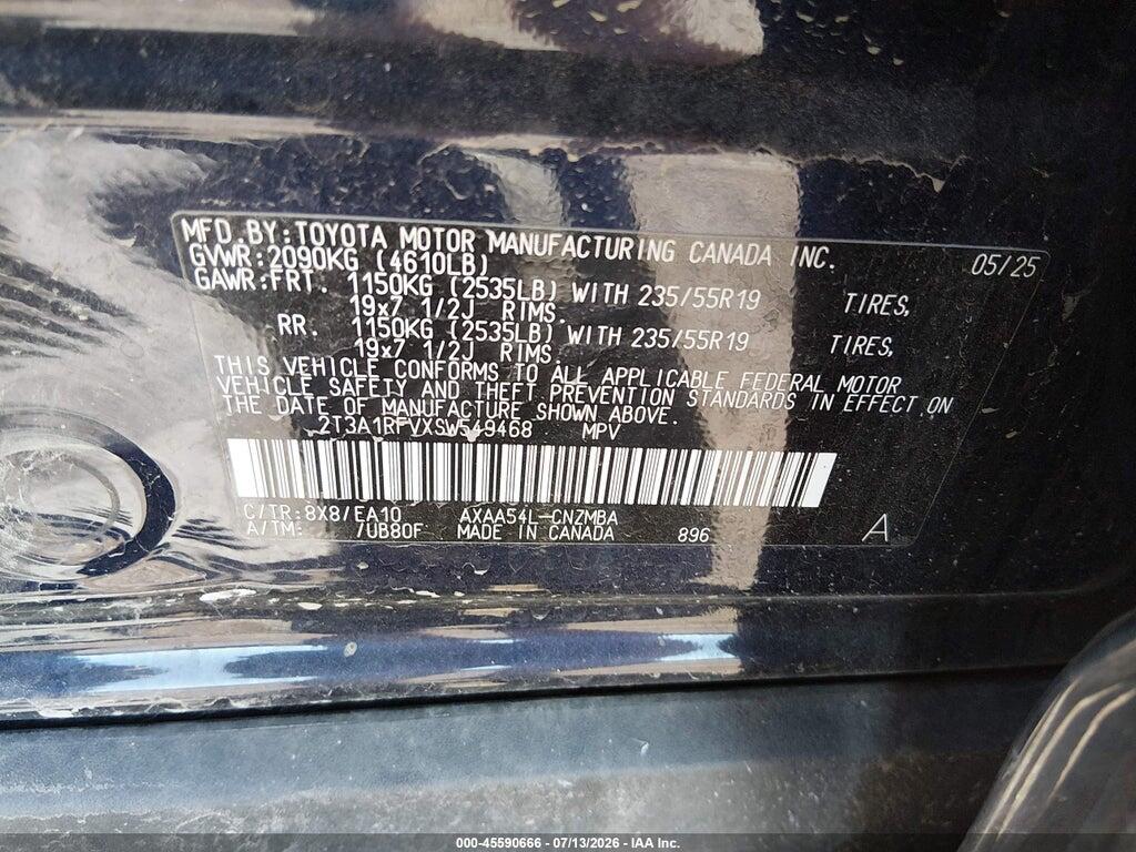2T3A1RFVXSW549468 2025 TOYOTA RAV4 photo no. 9