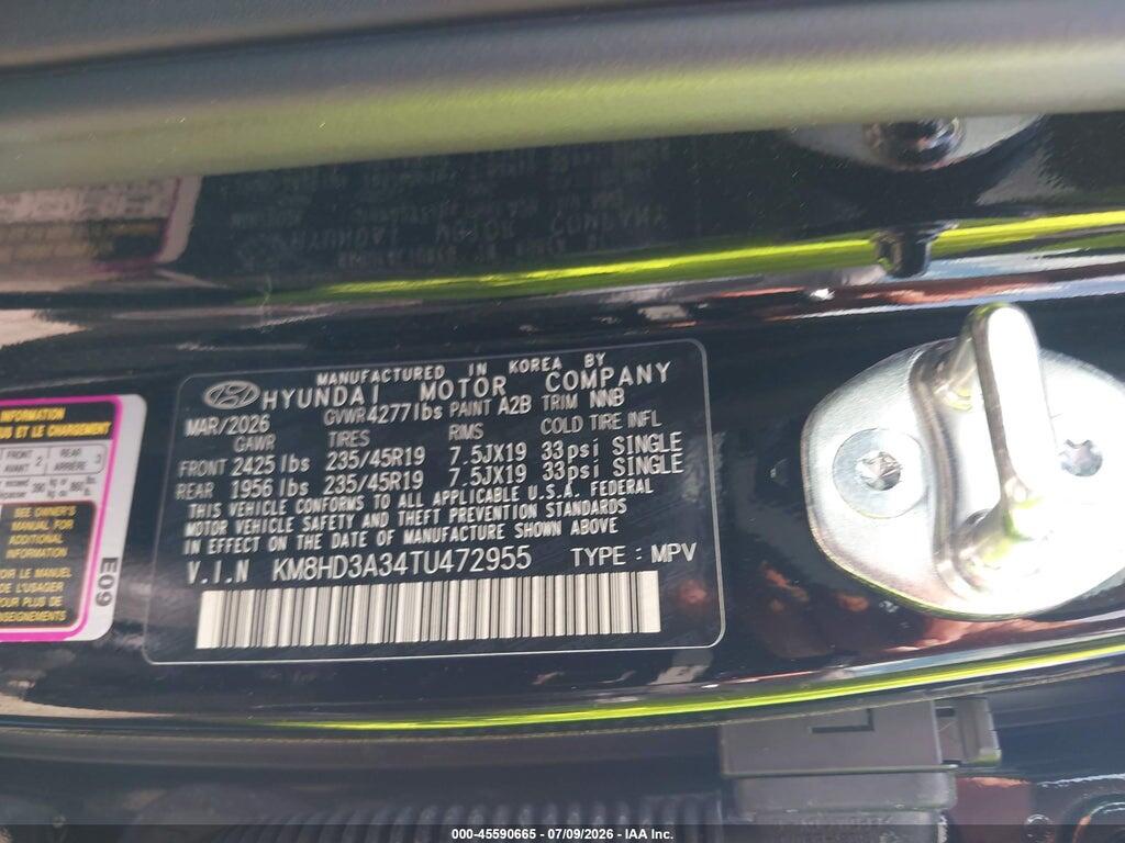 KM8HD3A34TU472955 2026 HYUNDAI KONA photo no. 9