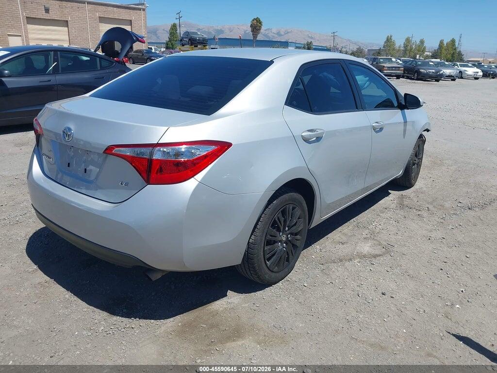2T1BURHE1FC262612 2015 TOYOTA COROLLA photo no. 4