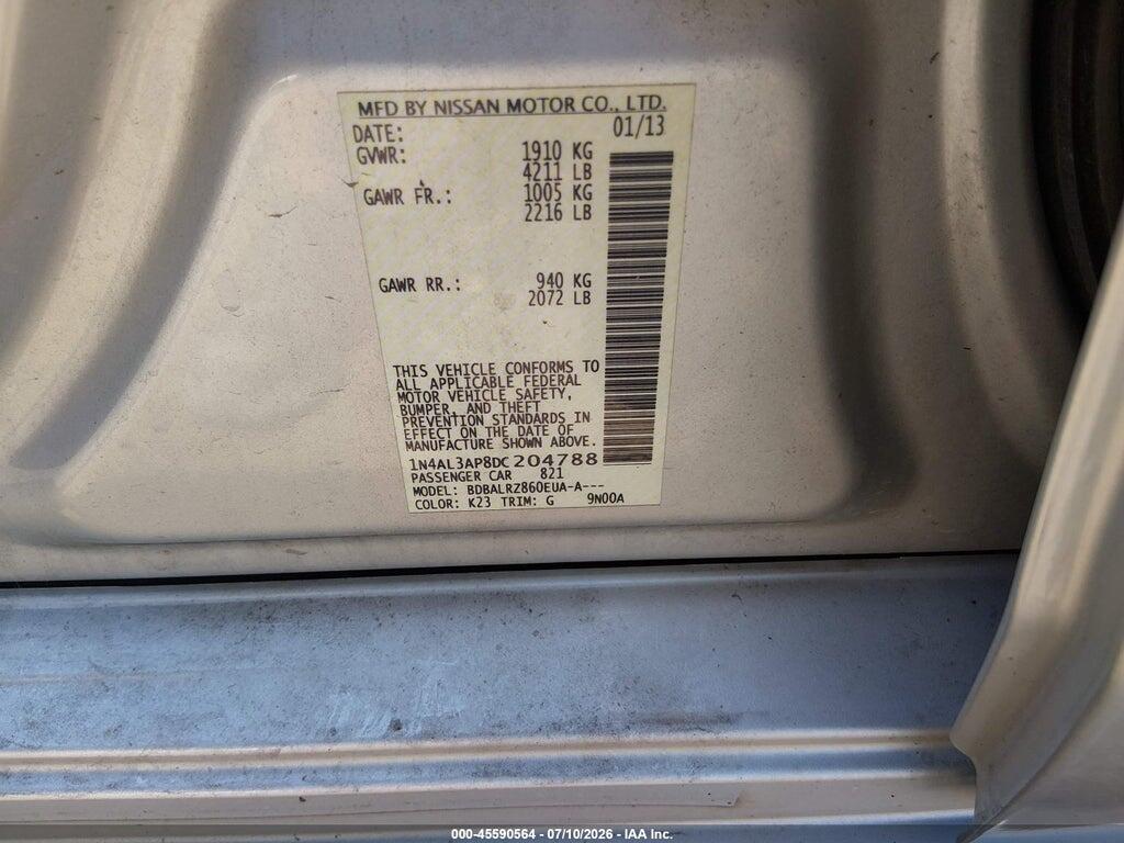 1N4AL3AP8DC204788 2013 NISSAN ALTIMA photo no. 9