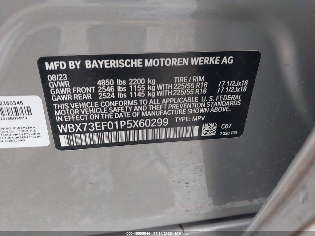 WBX73EF01P5X60299 2023 BMW X1 photo no. 9