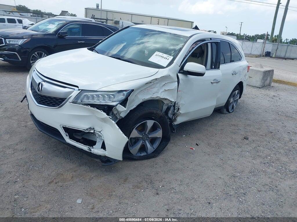 5FRYD3H28GB016200 2016 ACURA MDX photo no. 2