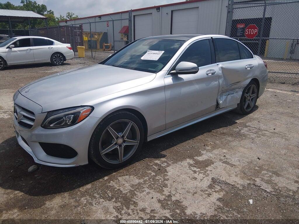 55SWF4KB9GU139147 2016 MERCEDES-BENZ C 300 photo no. 2
