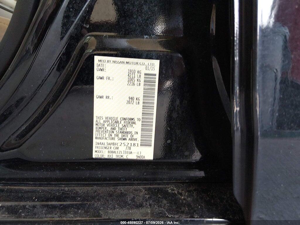 1N4AL3AP8FC252181 2015 NISSAN ALTIMA photo no. 9