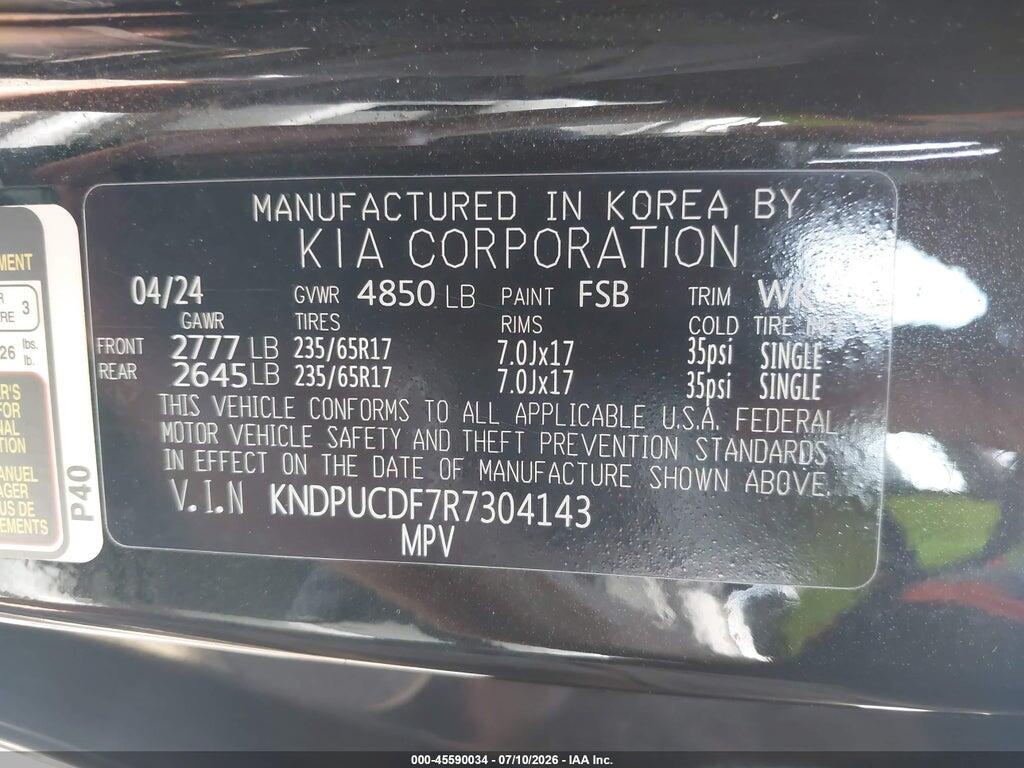 KNDPUCDF7R7304143 2024 KIA SPORTAGE photo no. 9