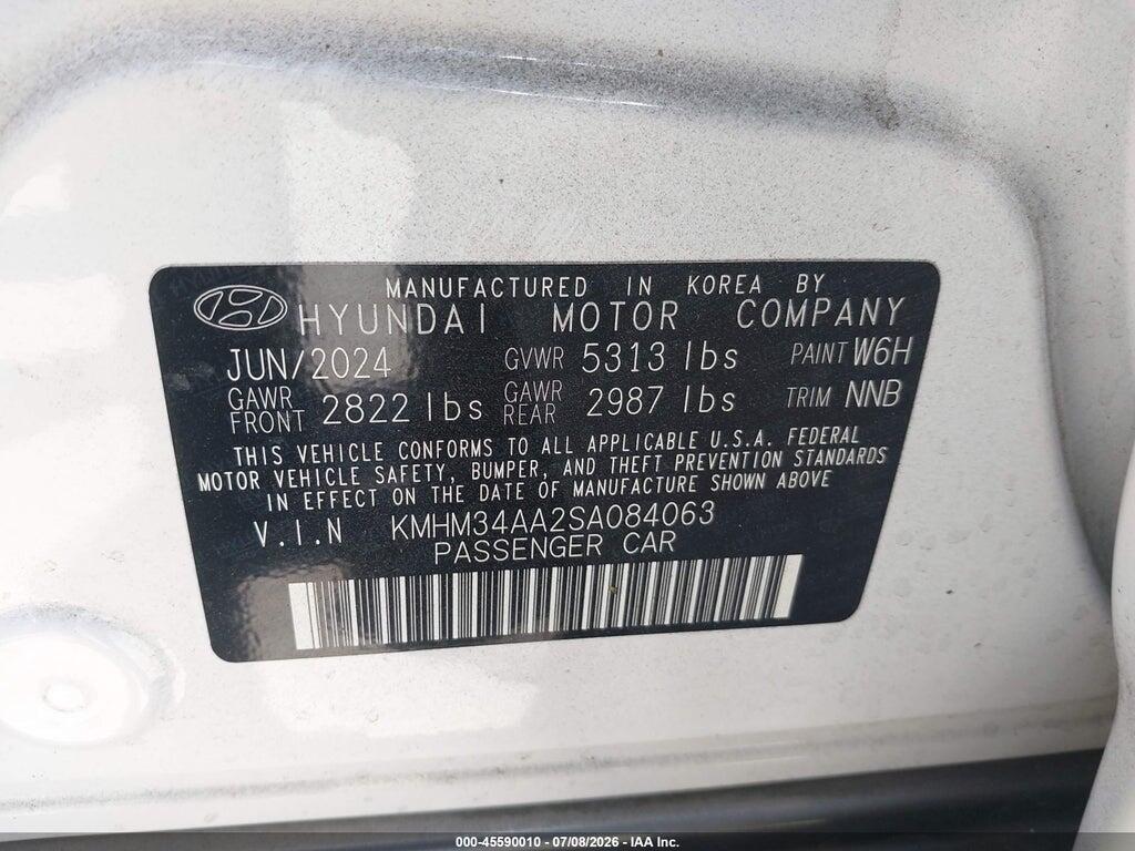 KMHM34AA2SA084063 2025 HYUNDAI IONIQ 6 photo no. 9