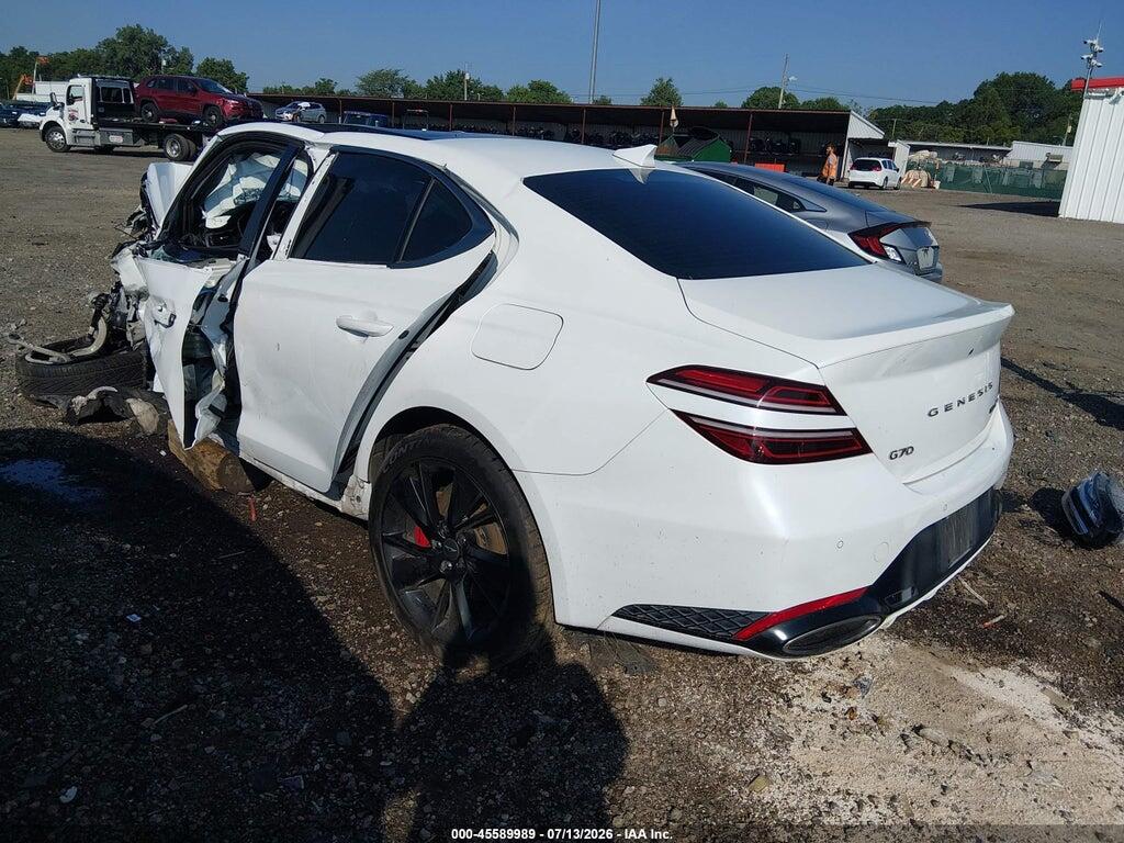 KMTG54TE0NU090332 2022 GENESIS G70 photo no. 3