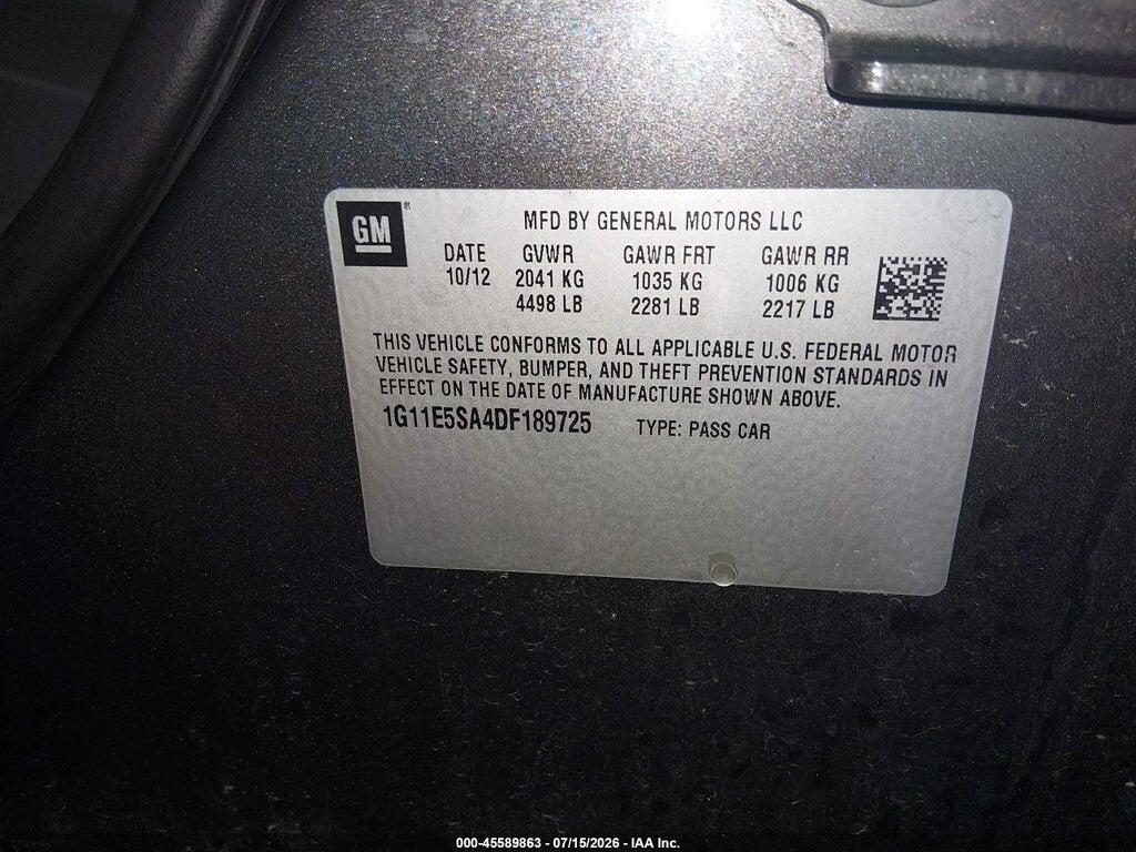 1G11E5SA4DF189725 2013 CHEVROLET MALIBU photo no. 9