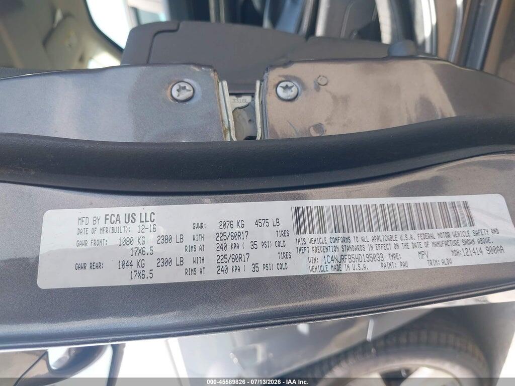 1C4NJRFB5HD195033 2017 JEEP PATRIOT photo no. 9