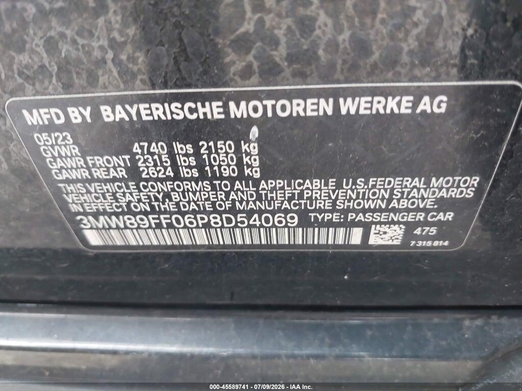 3MW89FF06P8D54069 2023 BMW 330I photo no. 9