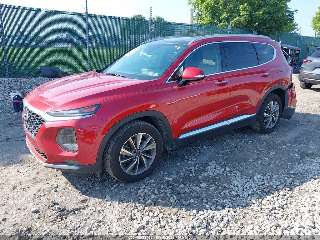 5NMS53ADXKH011829 2019 HYUNDAI SANTA FE photo no. 2