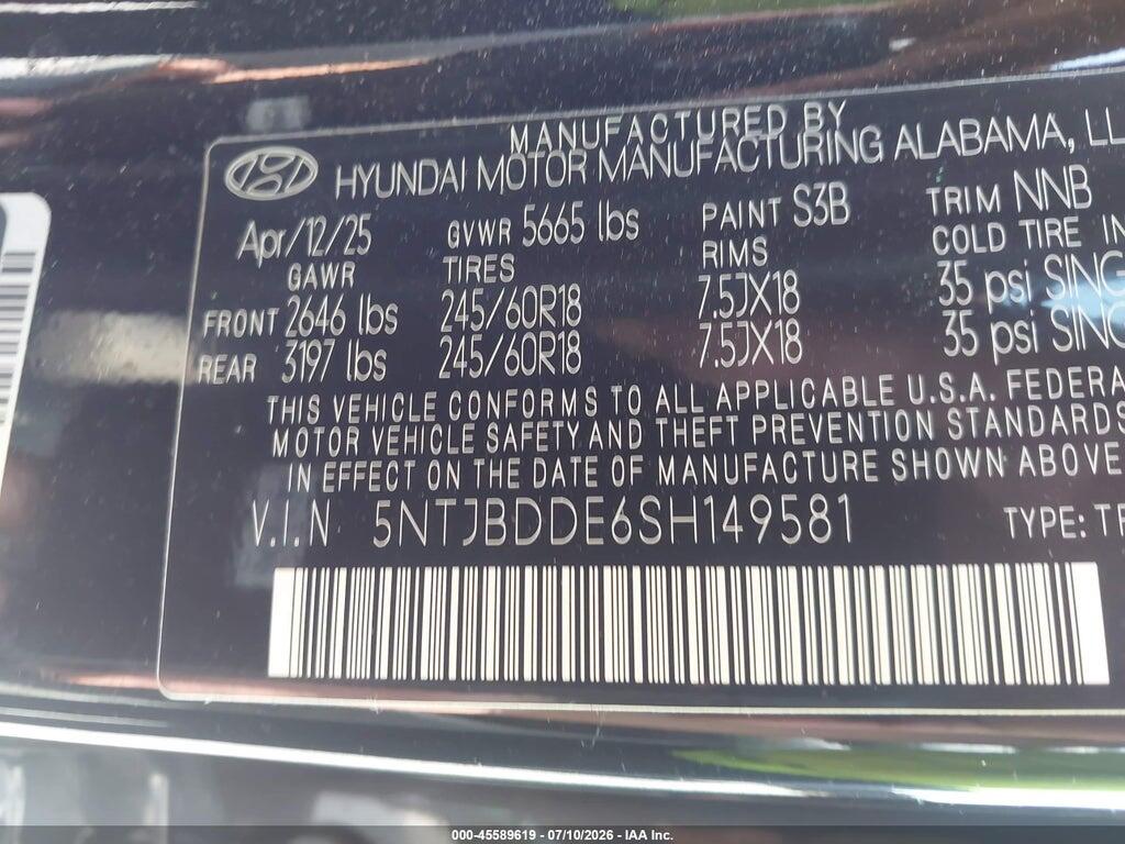 5NTJBDDE6SH149581 2025 HYUNDAI SANTA CRUZ photo no. 9
