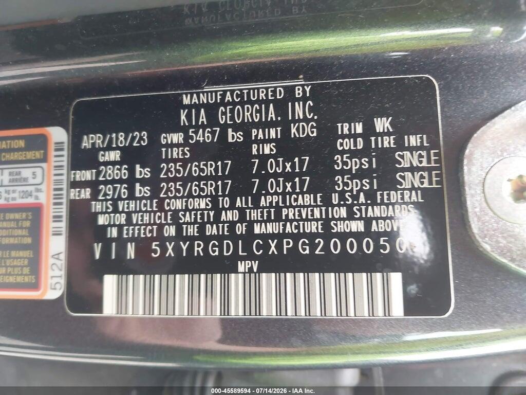 5XYRGDLCXPG200050 2023 KIA SORENTO photo no. 9