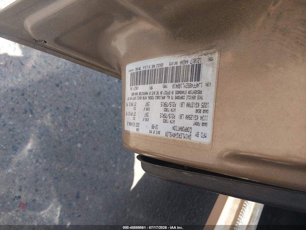 1J4FF48S2YL160410 2000 JEEP CHEROKEE photo no. 9