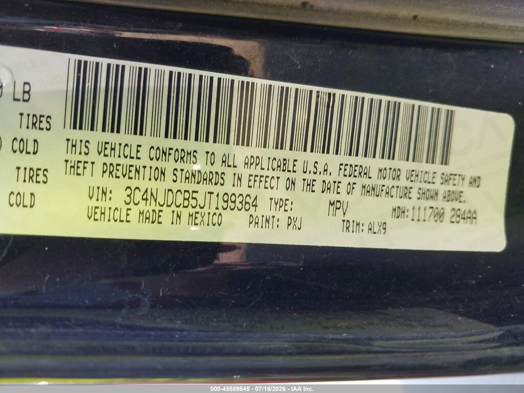 3C4NJDCB5JT199364 2018 JEEP COMPASS photo no. 9