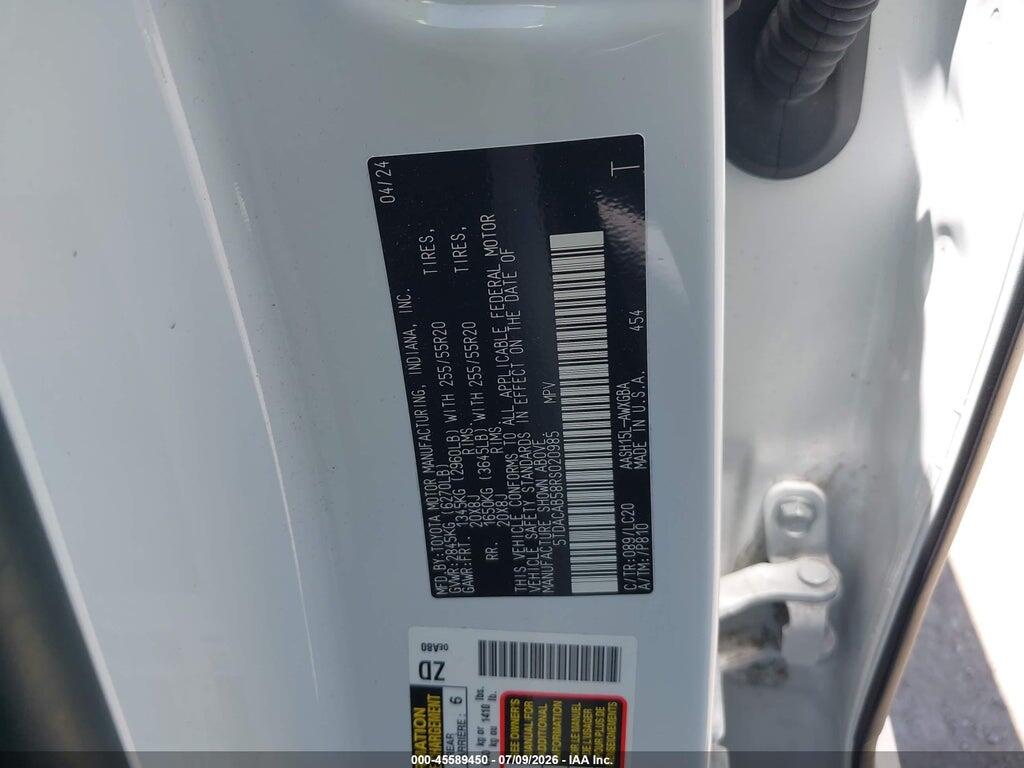5TDACAB58RS020985 2024 TOYOTA GRAND HIGHLANDER photo no. 9