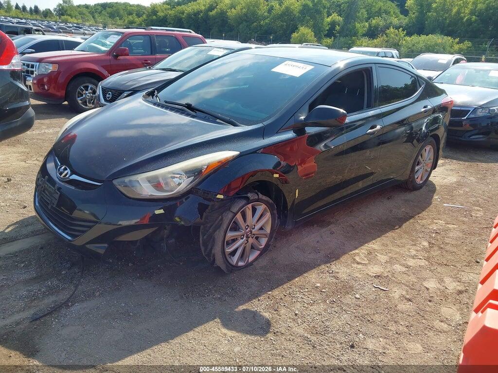 5NPDH4AE7GH653286 2016 HYUNDAI ELANTRA photo no. 2