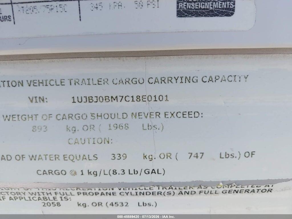 1UJBJ0BM7C18E0101 2012 JAYCO JAY FLIGHT SERIES M- photo no. 9