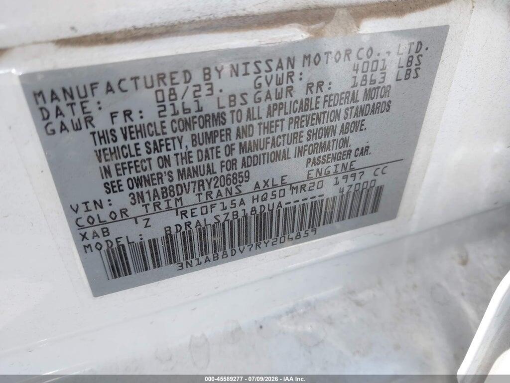 3N1AB8DV7RY206859 2024 NISSAN SENTRA photo no. 9