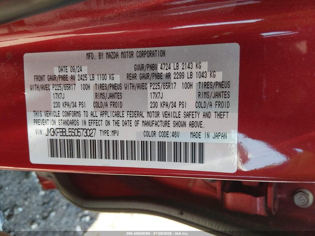 JM3KFBBL5S0573027 2025 MAZDA CX-5 photo no. 9