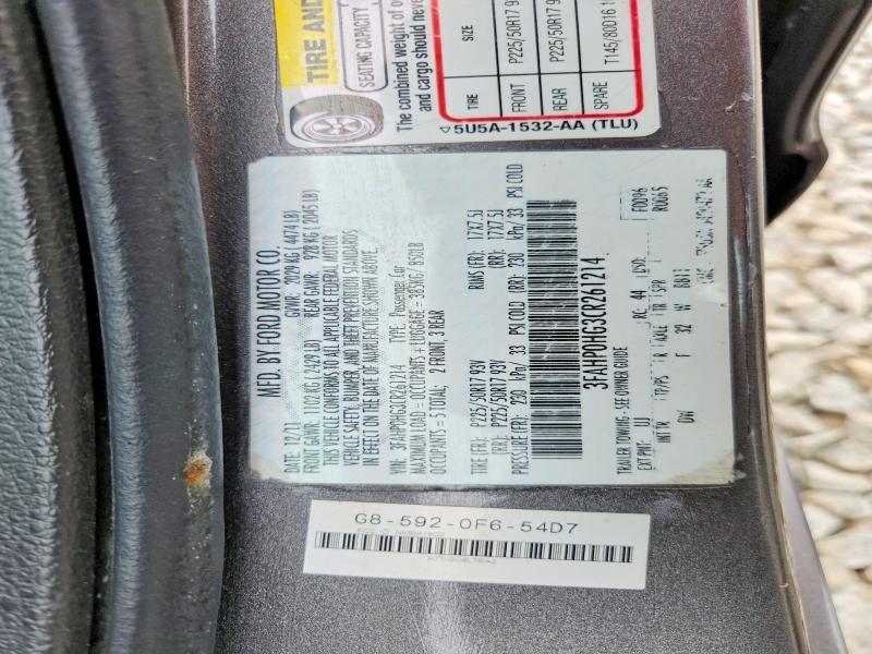 2012 FORD FUSION SE — Фото 12 из 12