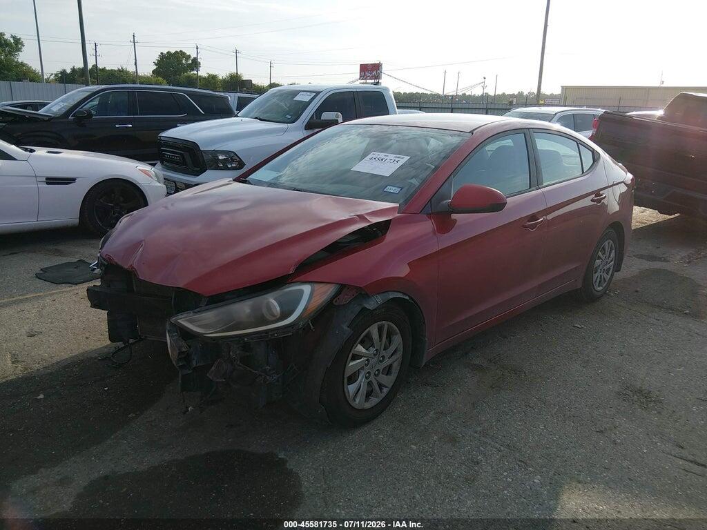 KMHD74LF0HU406185 2017 HYUNDAI ELANTRA photo no. 2