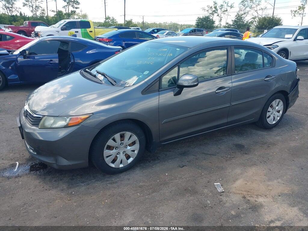 19XFB2F52CE054575 2012 HONDA CIVIC photo no. 2