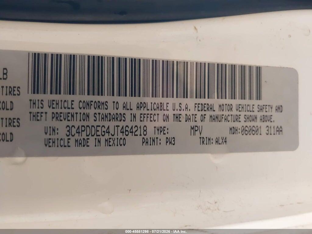 3C4PDDEG4JT464218 2018 DODGE JOURNEY photo no. 9