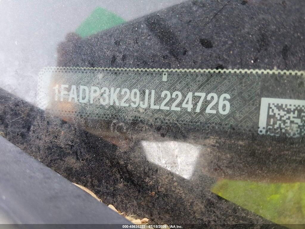 1FADP3K29JL224726 2018 FORD FOCUS photo no. 9