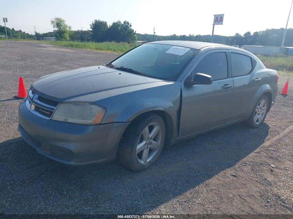 1C3CDZABXDN644477 2013 DODGE AVENGER photo no. 2