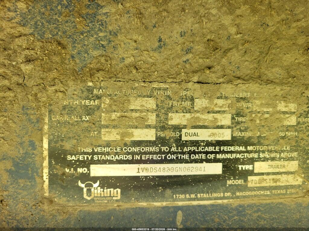 1V9DS4829GN062941 2016 VIKING TRAILER photo no. 6