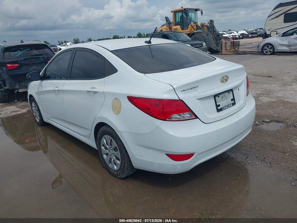 KMHCT4AE3FU825517 2015 HYUNDAI ACCENT photo no. 3
