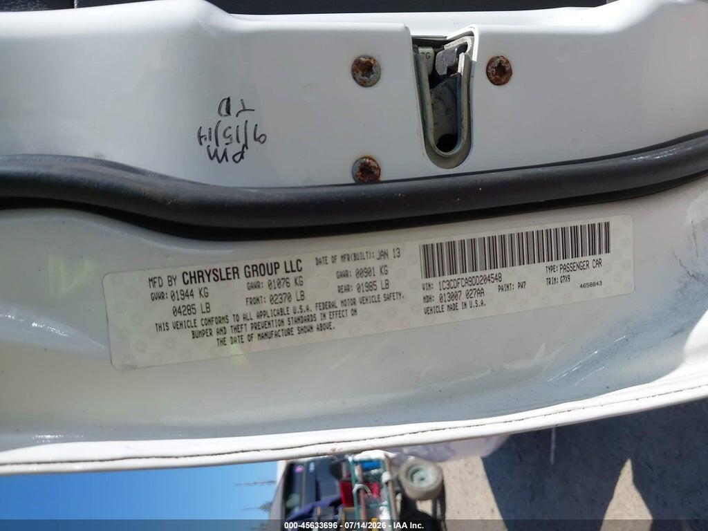 1C3CDFCA9DD204548 2013 DODGE DART photo no. 9